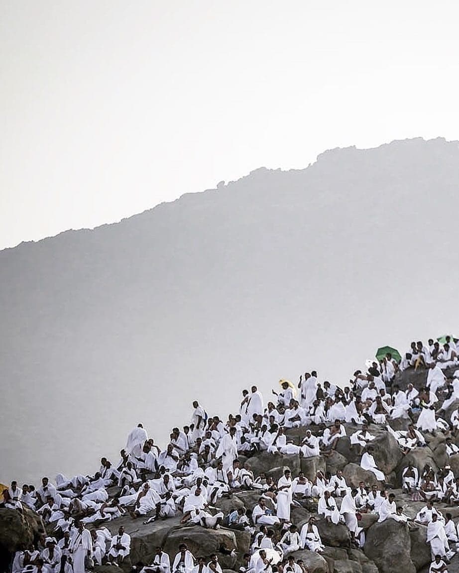 Pilgrims at the Holy Kaaba in Makkah during Hajj