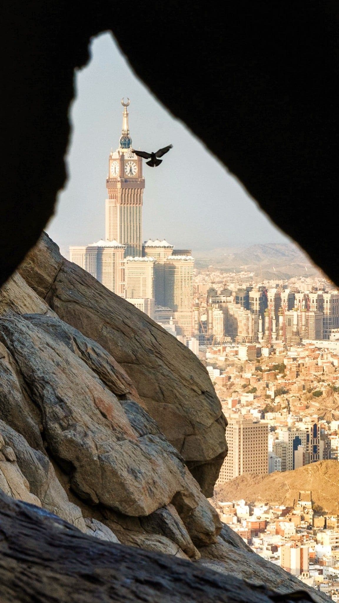 The Kaaba in Makkah surrounded by pilgrims